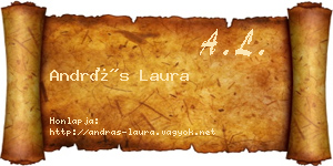 András Laura névjegykártya