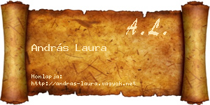 András Laura névjegykártya