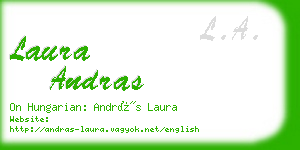 laura andras business card